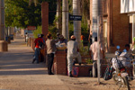 Marchantes en la calle